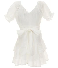 KatieJNYC Big Girls Delilah Short Sleeve Fit & Flare Dress