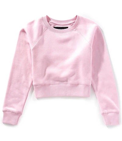 KatieJNYC Big Girls Dylan Crop Crewneck Sweatshirt