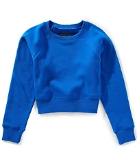 KatieJNYC Big Girls Dylan Crop Crewneck Sweatshirt