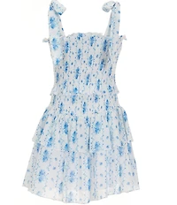 KatieJNYC Big Girls Emerson Printed Tie Dress