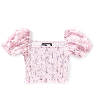 KatieJNYC Big Girls Marlee Floral Smocked Top