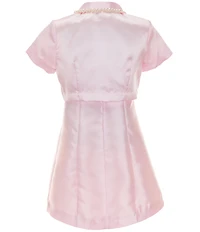 KatieJNYC Big Girls Short-Sleeve Audrey Bolero & Strapless Sheath Dress Set