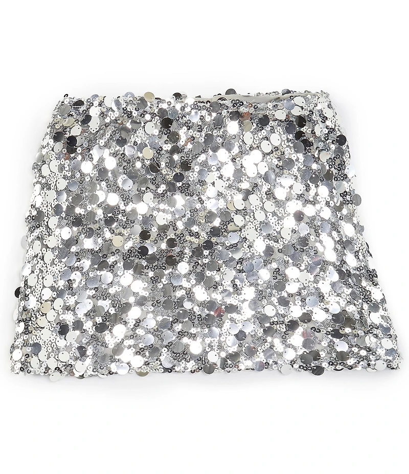 KatieJNYC Big Girls Tia Sequin Mini Skirt