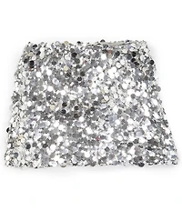 KatieJNYC Big Girls Tia Sequin Mini Skirt
