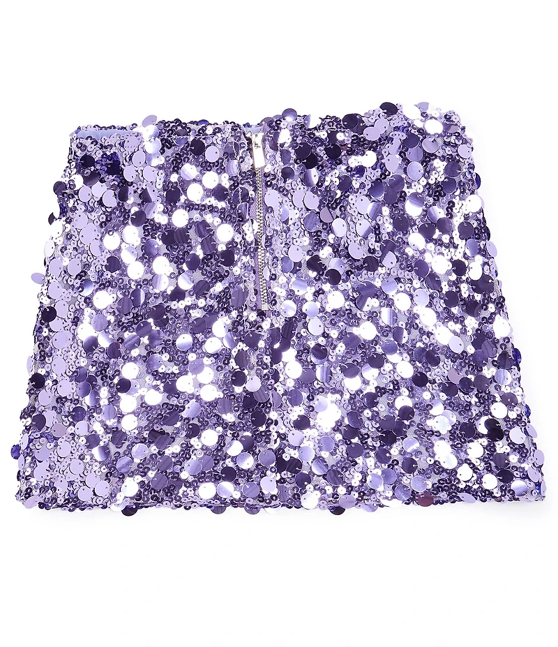 KatieJNYC Big Girls Tia Sequin Mini Skirt