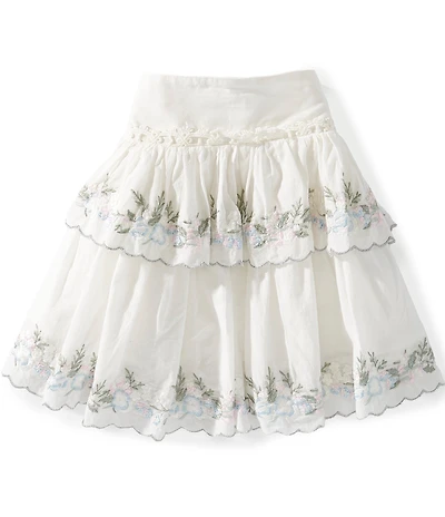 KatieJNYC Big Girls Allegra Embroidered Skirt