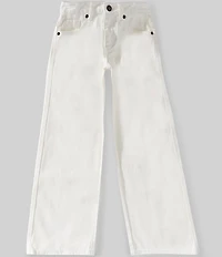 KatieJNYC Big Girls Chicago Solid Low-Rise Wide-Leg Jeans