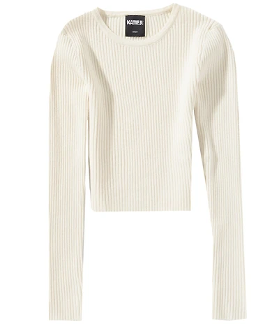 KatieJNYC Big Girls Long Sleeve Jeannie Rib Knit Sweater