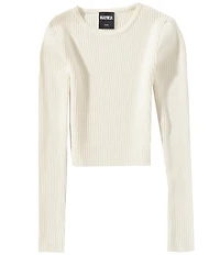 KatieJNYC Big Girls Long Sleeve Jeannie Rib Knit Sweater