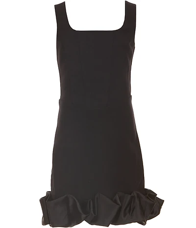 KatieJNYC Big Girls Meredith Satin Ruffle Hem Dress