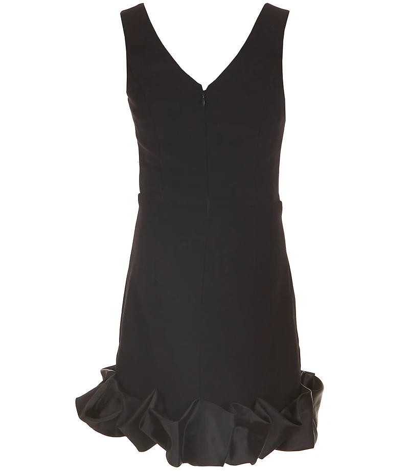 KatieJNYC Big Girls Meredith Satin Ruffle Hem Dress