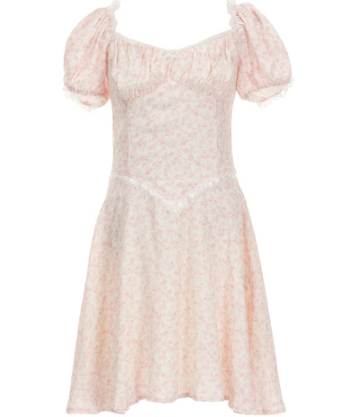 KatieJNYC BIg Girls Puffed-Slevee Georgie Peasant Dress