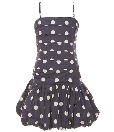 KatieJNYC Big Girls Tippy Sleeveless Polka Dot Drop Waist Bubble Dress
