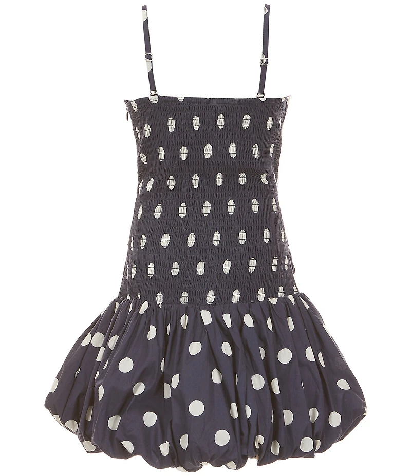 KatieJNYC Big Girls Tippy Sleeveless Polka Dot Drop Waist Bubble Dress