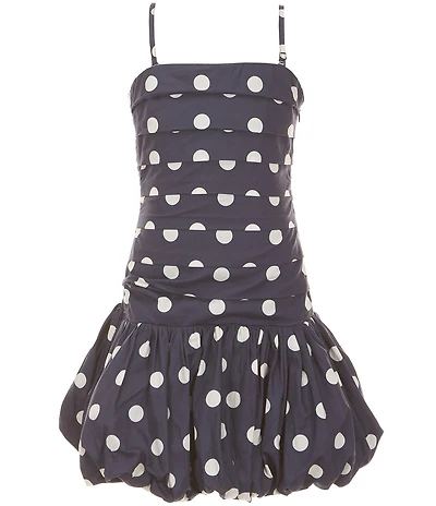 KatieJNYC Big Girls Tippy Sleeveless Polka Dot Drop Waist Bubble Dress