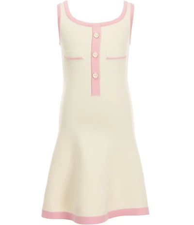 KatieJNYC Big Girls Sleeveless Contrasting Trim Whitney Dress