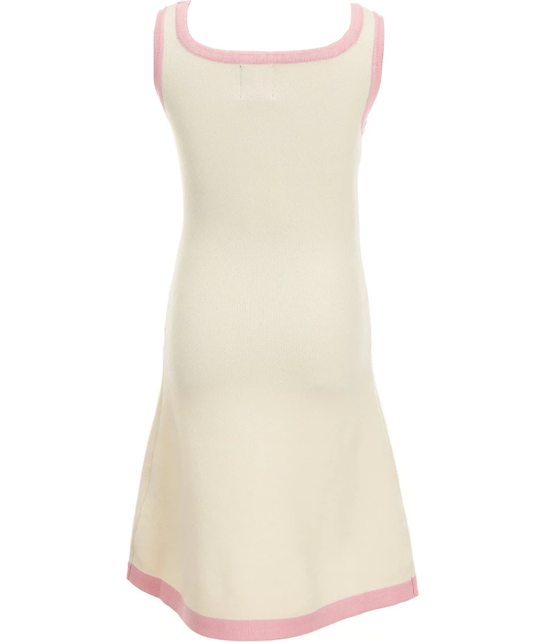 KatieJNYC Big Girls Sleeveless Contrasting Trim Whitney Dress