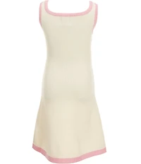 KatieJNYC Big Girls Sleeveless Contrasting Trim Whitney Dress