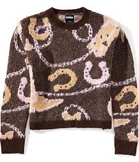 KatieJNYC Big Girls Wild West Long Sleeve Sweater
