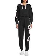 KatieJNYC Dylan Bow Coordinating Jogger Pants