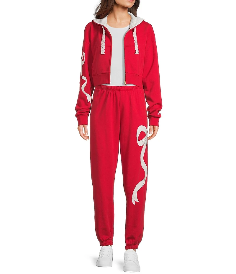 KatieJNYC Dylan Bow Coordinating Jogger Pants