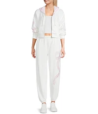 KatieJNYC Dylan Bow Coordinating Zip Up Hoodie Jacket