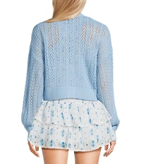 KatieJNYC Erica Pointelle Cardigan