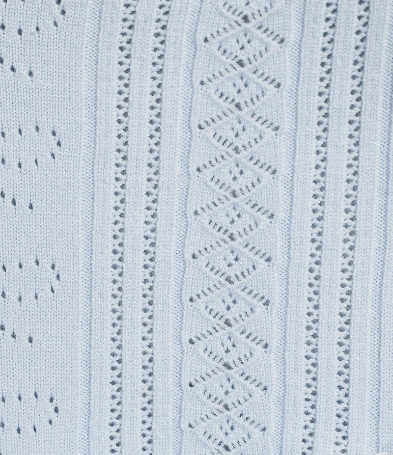 KatieJNYC Gracyn Coordinating Knit Lace Bow Fit & Flare Mini Skirt