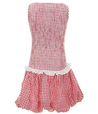 KatieJNYC Joslyn Sleeveless Gingham Patterned Drop Waist Dress