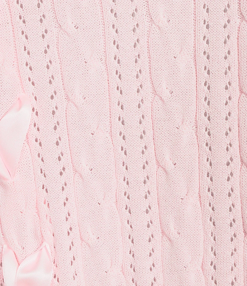 KatieJNYC Long Sleeve Libby Ribbon Bow Crew Sweater
