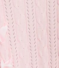 KatieJNYC Long Sleeve Libby Ribbon Bow Crew Sweater