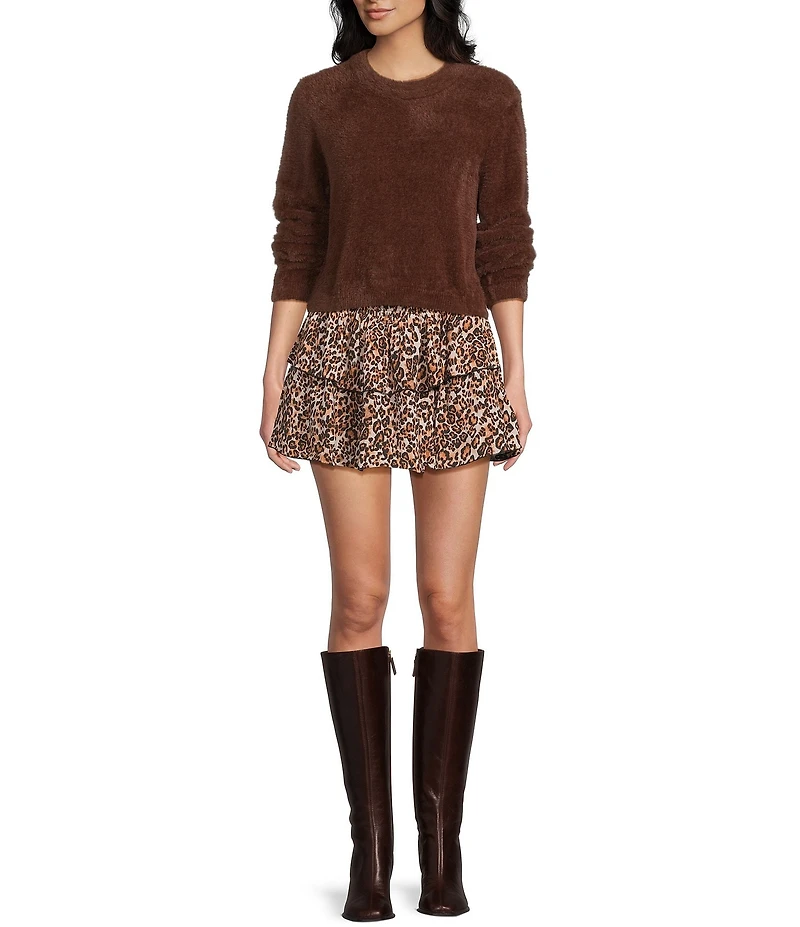 Katiejnyc Long Sleeve Mara Eyelash Sweater