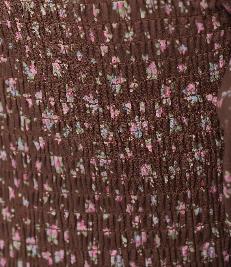 KatieJNYC Mikaela Long Sleeve Square Neck Smocked Coordinating Top