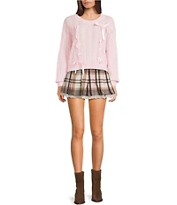 KatieJNYC Elicia Plaid Mini Skirt