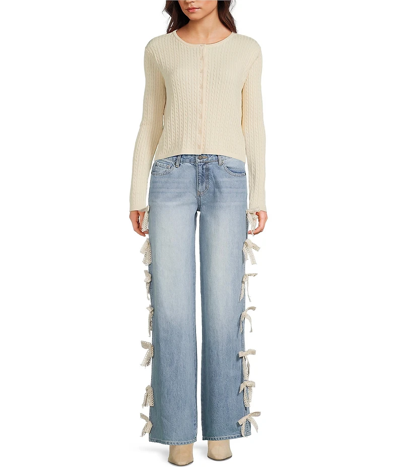 KatieJNYC Rory Crew Long Sleeve Cardigan