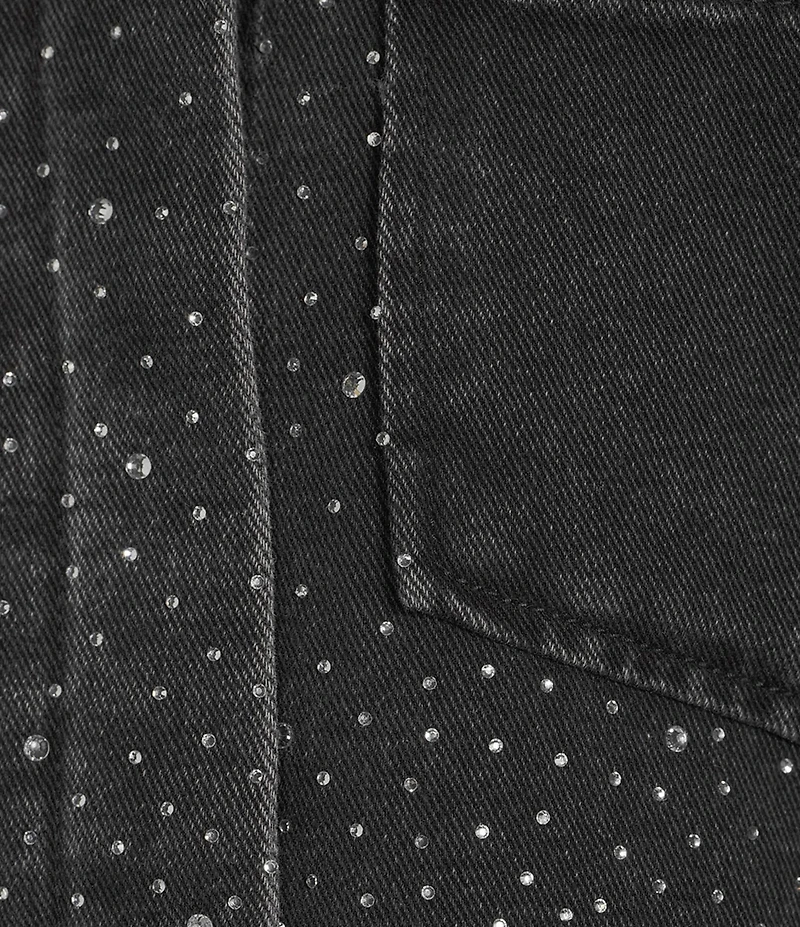 KatieJNYC Singapore Rhinestone Coordinating Denim Jacket