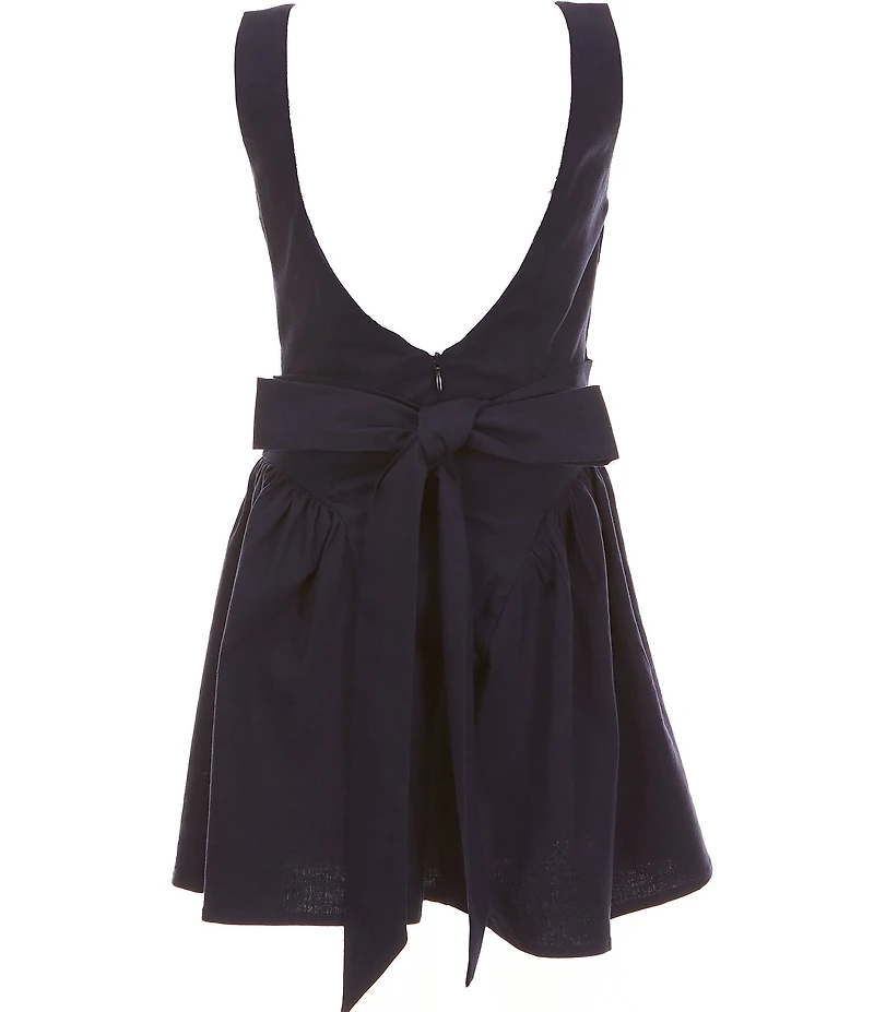 KatieJNYC Sleeveless Brenna Solid Fit-And-Flare Dress