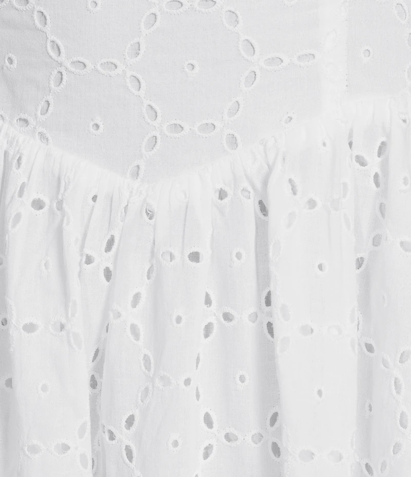 KatieJNYC Sleeveless Ivy Eyelet Midi Dress