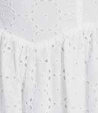 KatieJNYC Sleeveless Ivy Eyelet Midi Dress