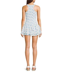 KatieJNYC Sleeveless Vallie Smocked Mini Dress