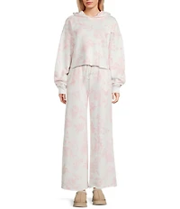 KatieJNYC Toile Long Sleeve Cropped Hoodie