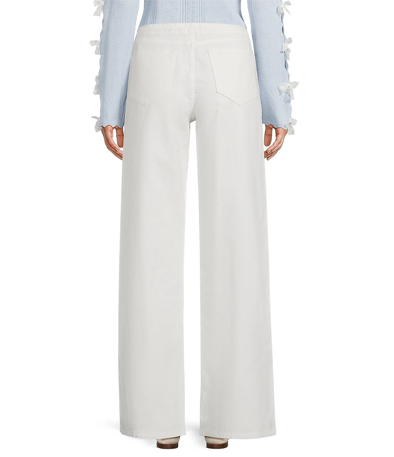 KatieJNYC Tribeca Drawstring Straight Leg Jeans