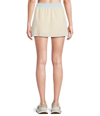KATYDID Contrast Two-Tone Scuba Drawstring Skort