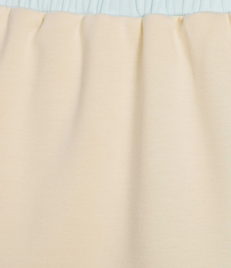 KATYDID Contrast Two-Tone Scuba Drawstring Skort