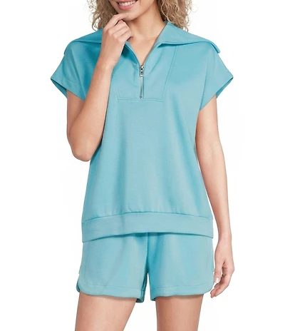 KATYDID Scuba Half Zip Coordinating Top