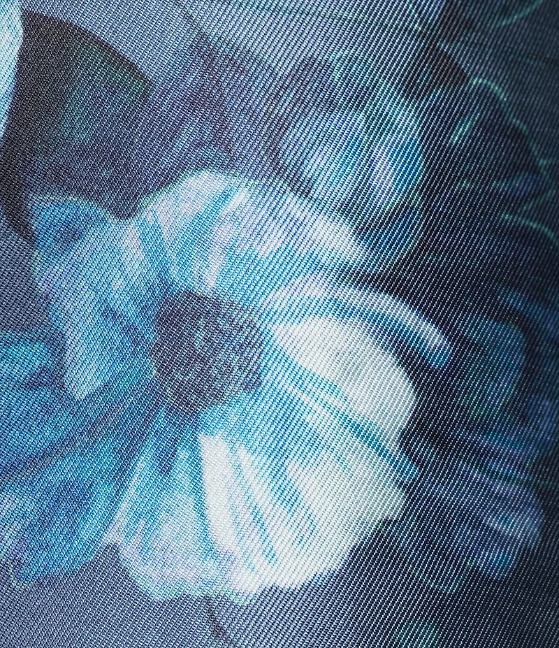 Kay Unger Printed Mikado A Line Gown