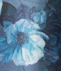 Kay Unger Printed Mikado A Line Gown