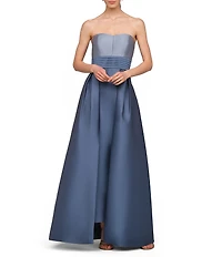 Kay Unger Trina Strapless Walk Thru Gown