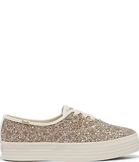 Keds Celebrations Collections Point Toe Glitter Platform Sneakers