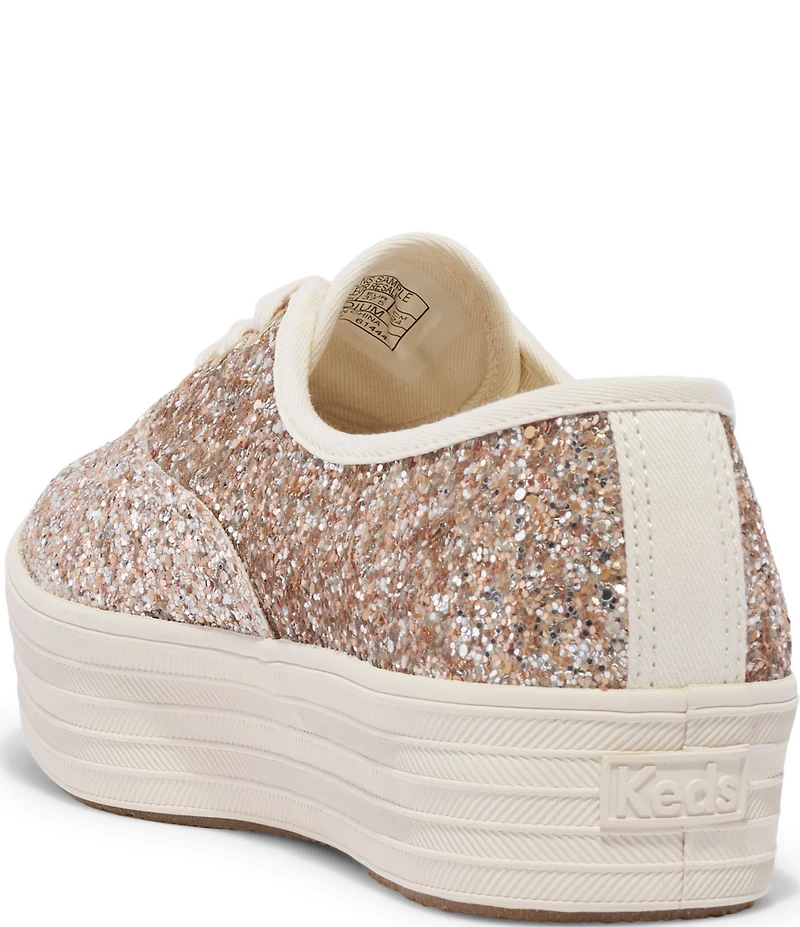 Keds Celebrations Collections Point Toe Glitter Platform Sneakers
